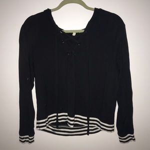 Super cute and comfy cross tie hoodie!